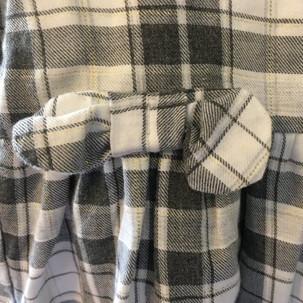 CARTERS Long Sleeve Plaid Lurex Dress  3T - Picture 4 of 12